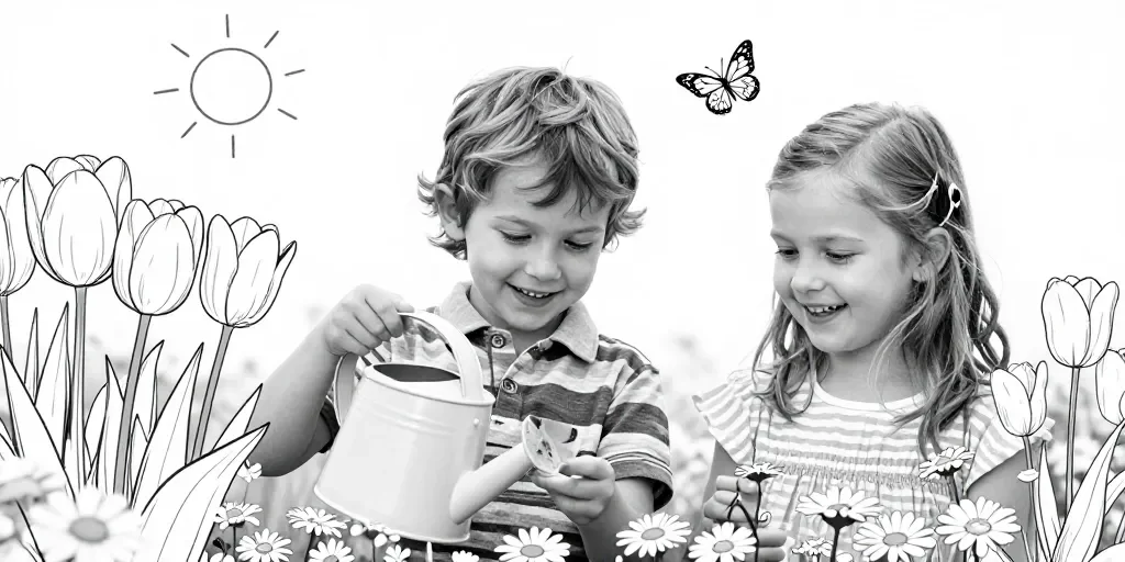 Coloriage printemps maternelle à imprimer : les 15 dessins gratuits pour enfants