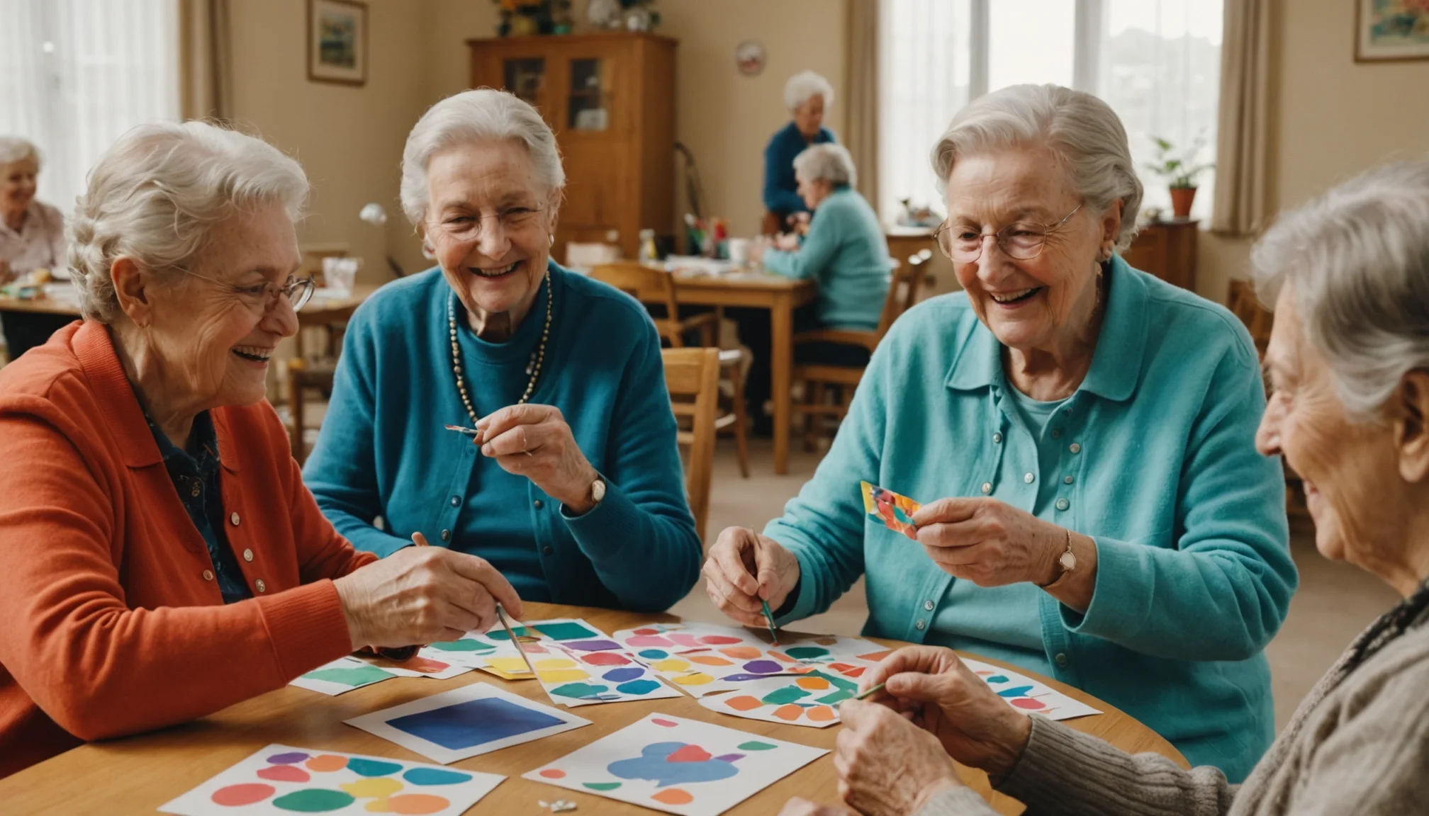 Créez et partagez : l'art manuel qui dynamise les seniors en maison de retraite