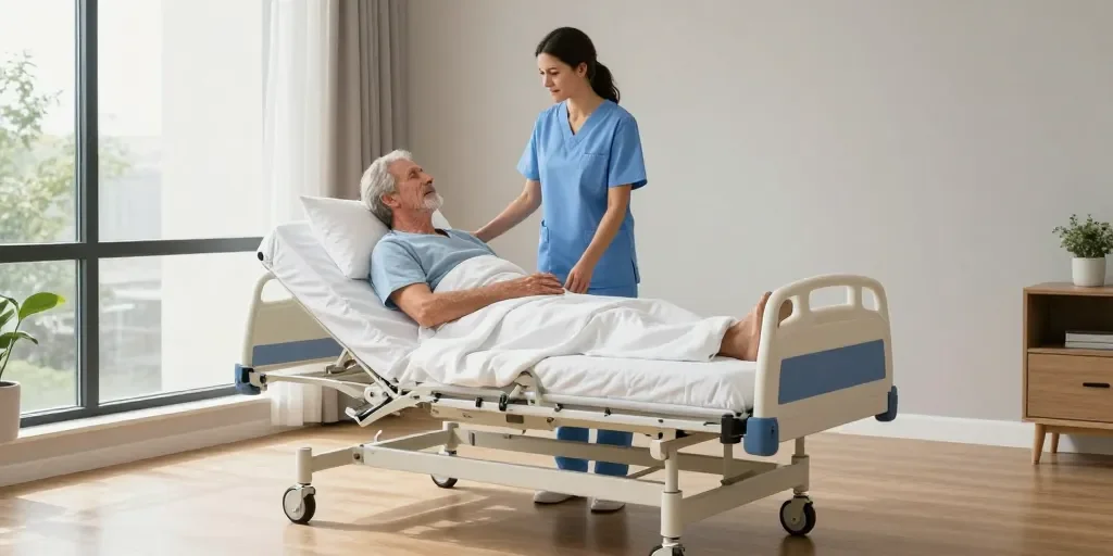 Dimensions d'un lit médicalisé : les mesures permettent-elles de circuler facilement ?