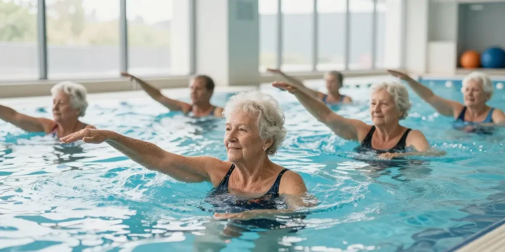 Exercices aquagym seniors : les 8 mouvements simples pour les articulations