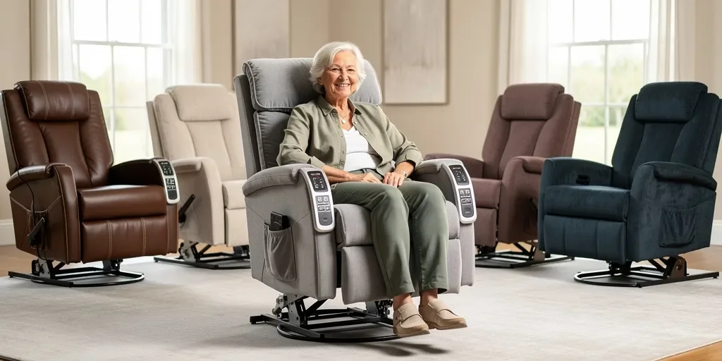 Fauteuil releveur pivotant : la comparaison des modèles pour bien choisir